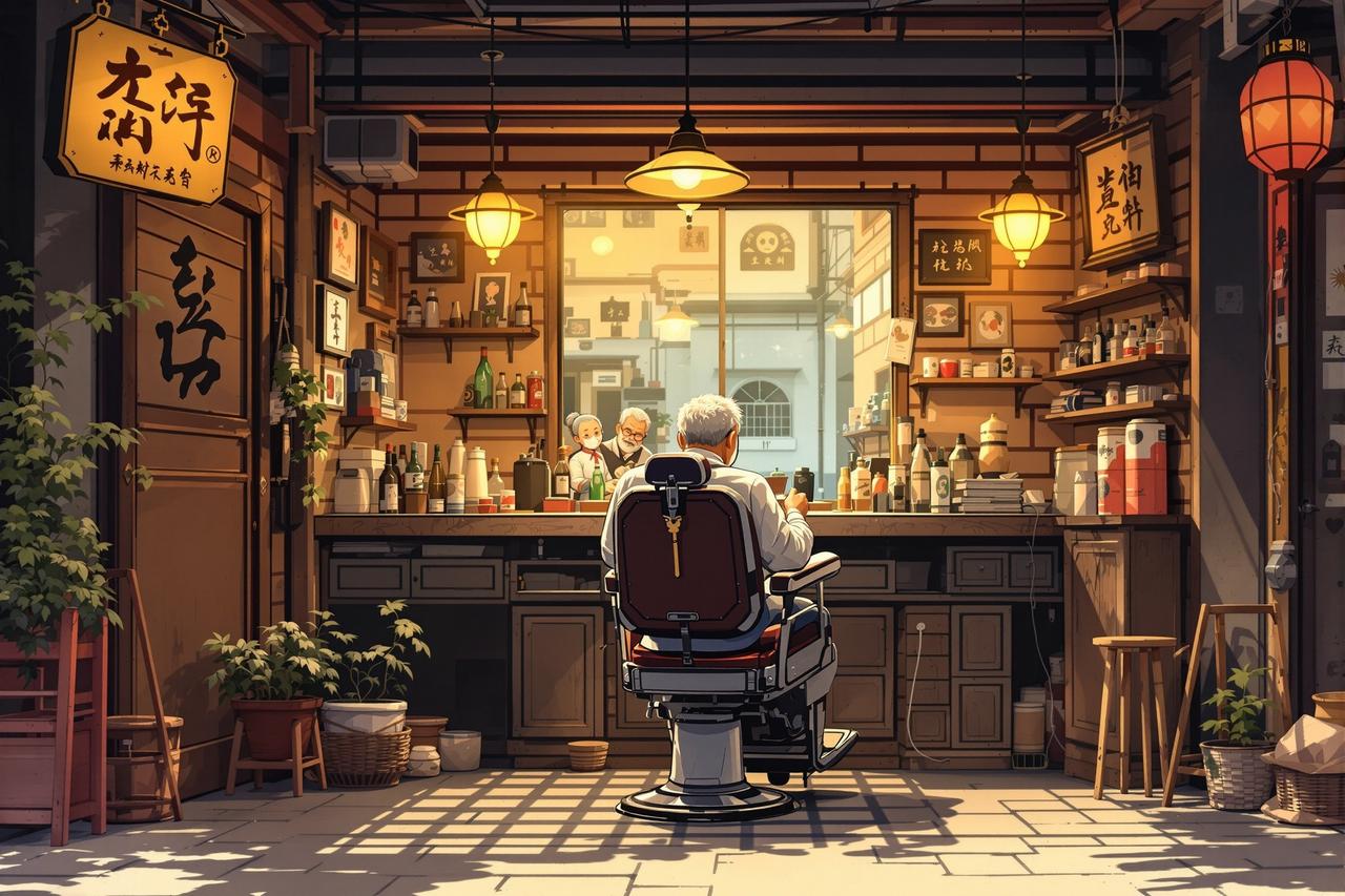 爱看剧最新作品《老街理发店》- 人间烟火题材